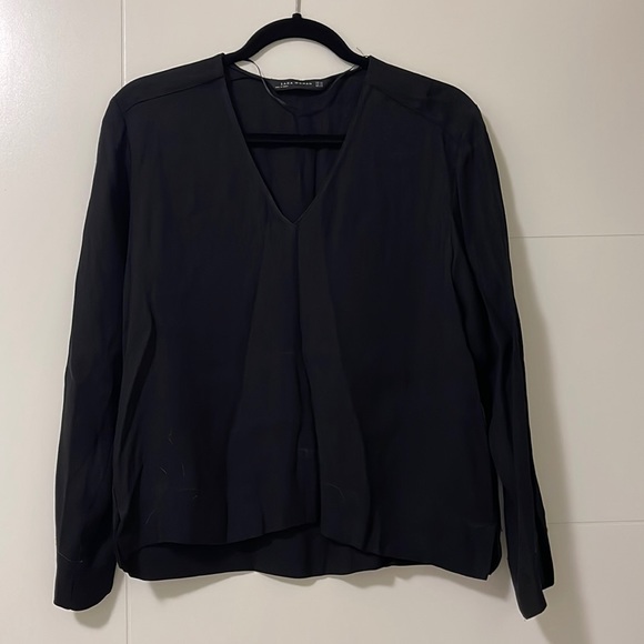 Zara black blouse - Picture 1 of 3
